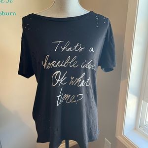 Guess Shred Detail Oversized Tee